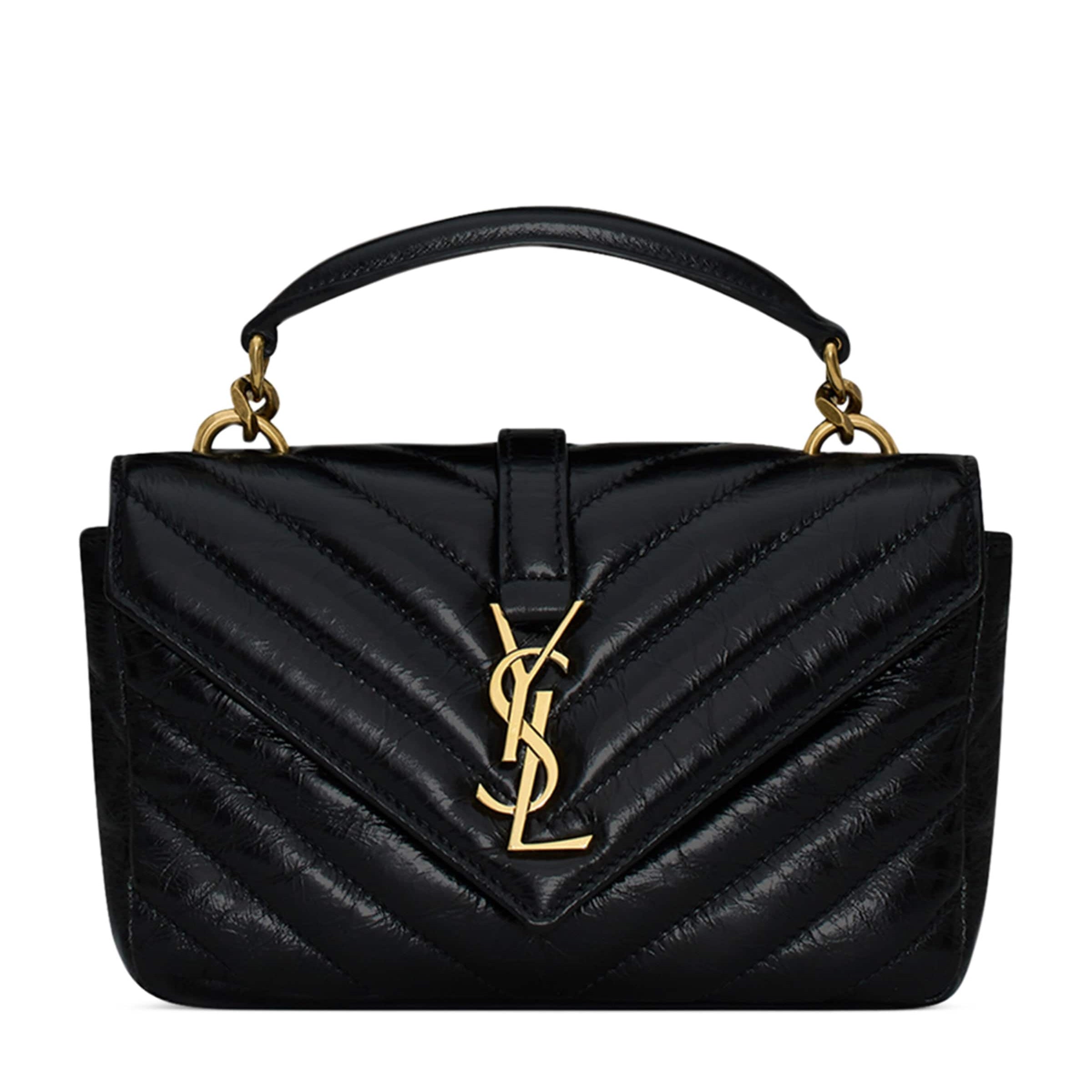 Saint Laurent Black Mini College Shoulder Bag