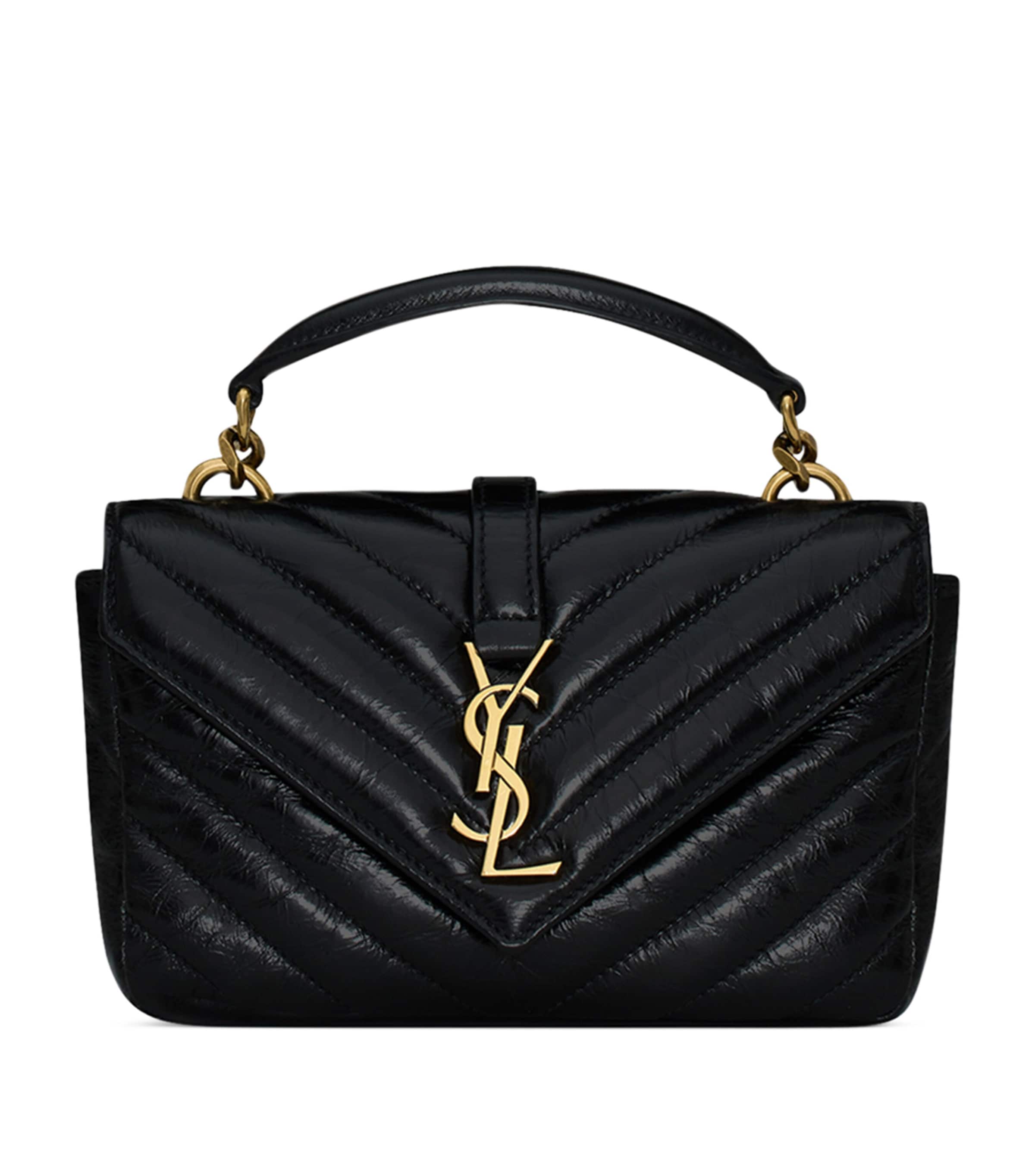 Saint Laurent Black Mini College Shoulder Bag