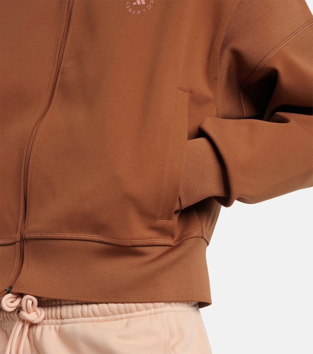 Adidas by Stella McCartney - سويت شيرت بشعار محبوك