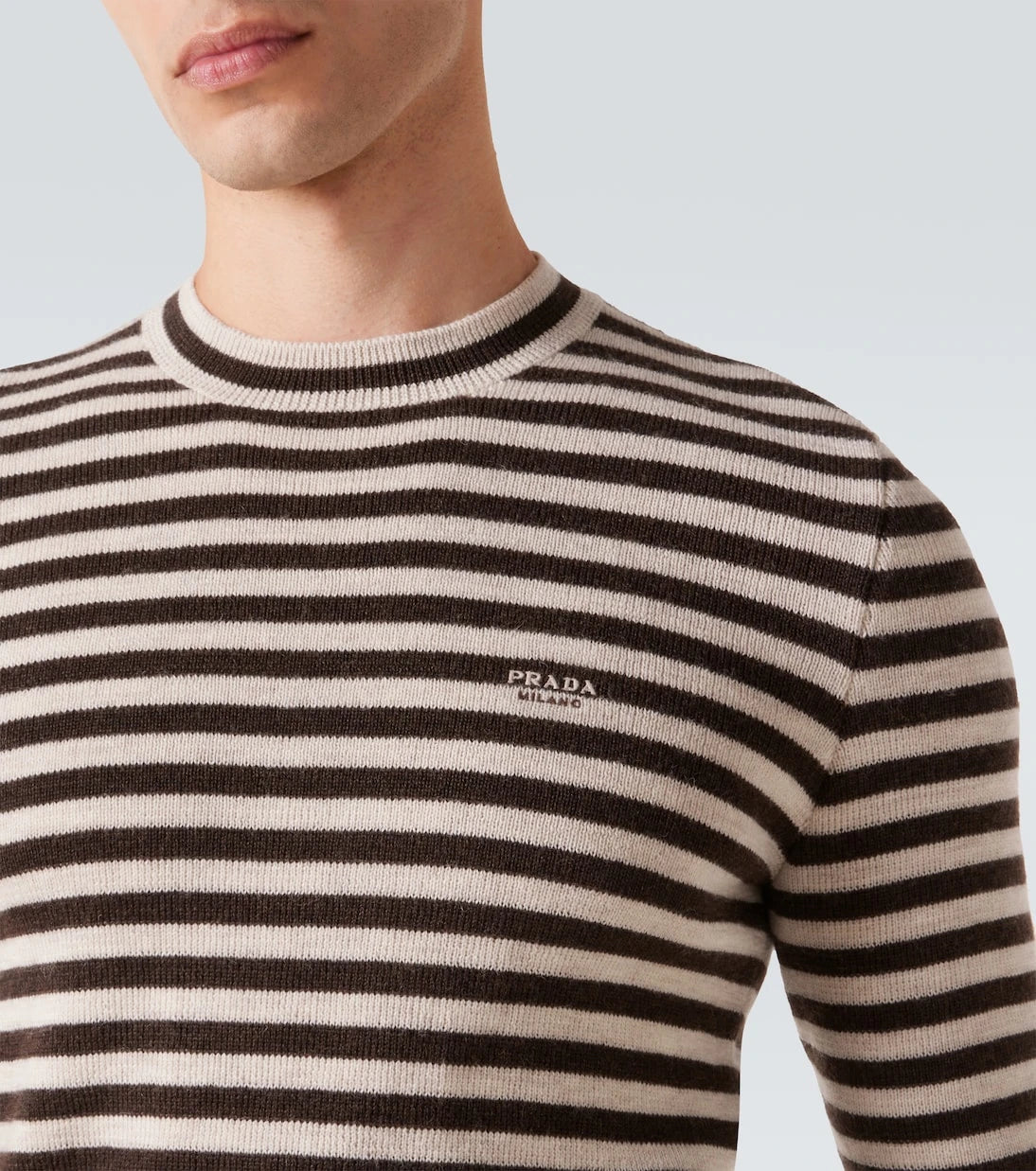 Prada - Striped virgin wool sweater