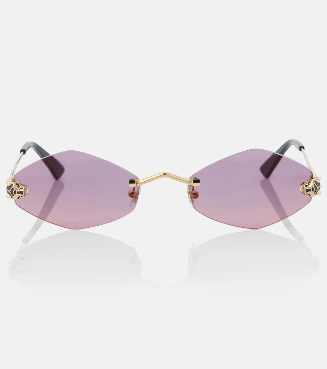 Cartier Eyewear Collection - Panthère de Cartier geometric sunglasses