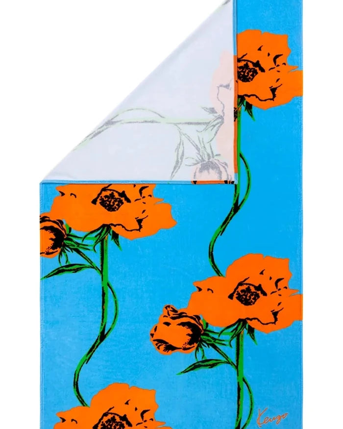 Kenzo KPOP Turquoise Pamuklu Plaj Havlusu 100 x 170 cm