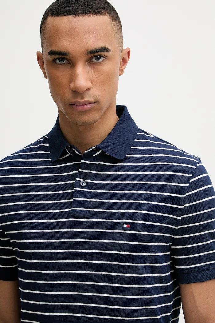 Tommy Hilfiger erkek pamuk elastan polo yaka tişört