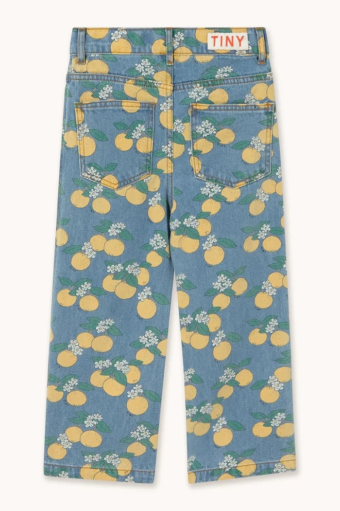 Детски дънки Tinycottons ORANGES DENIM JEANS