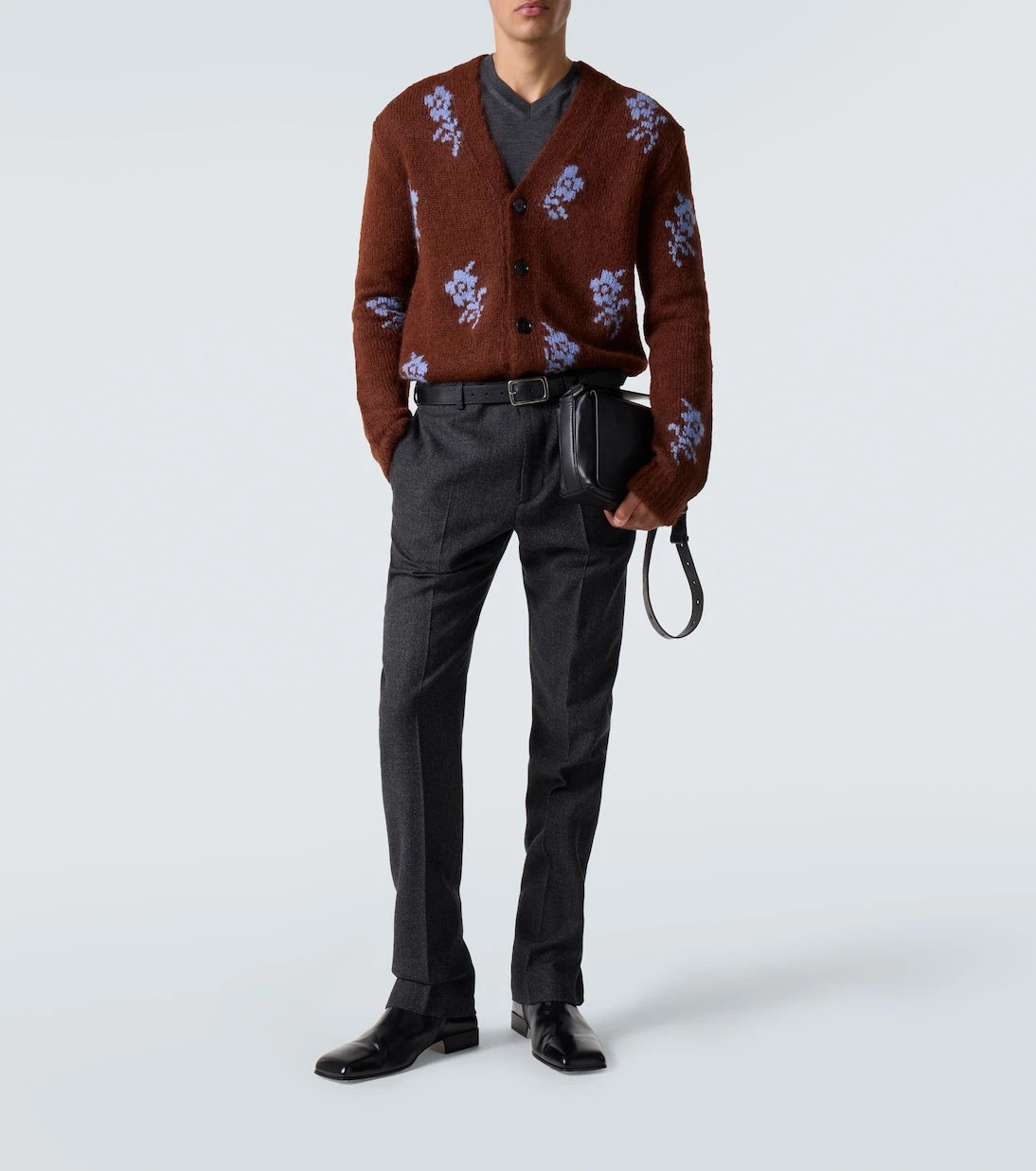 Jil Sander - Intarsia alpaca and wool-blend cardigan
