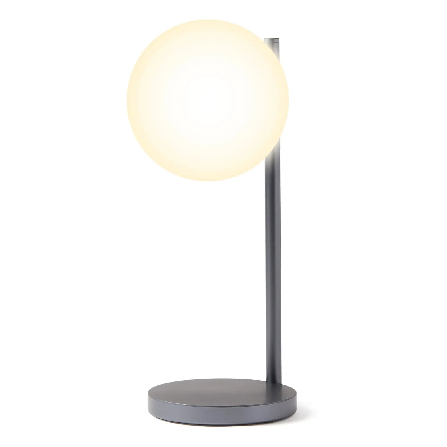 Lexon - Bubble LED desk lamp and charging stand | Steel Grey