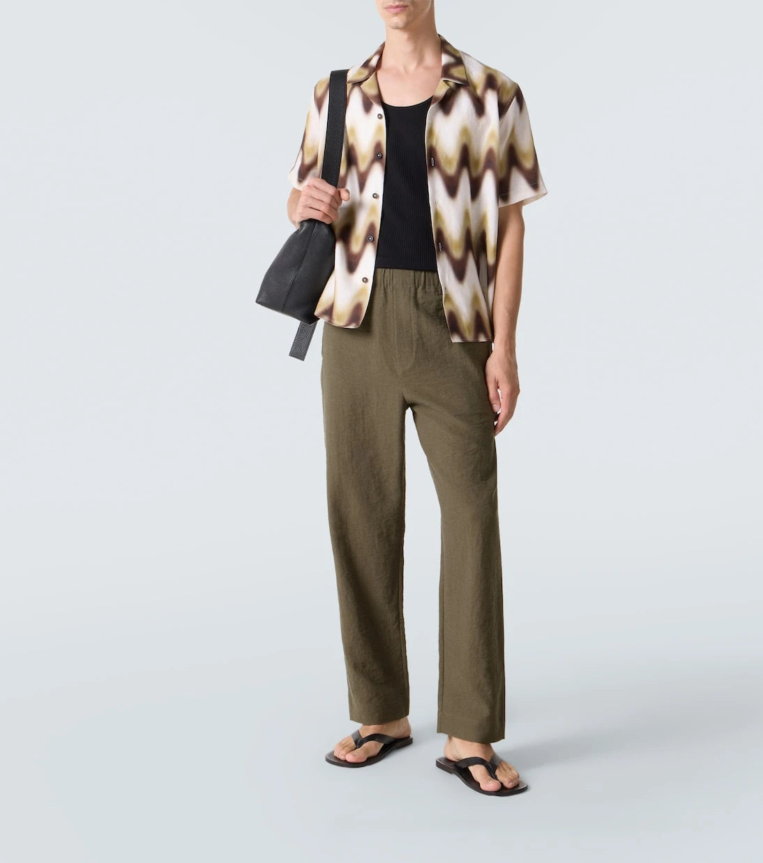 Commas - Mid-rise straight pants