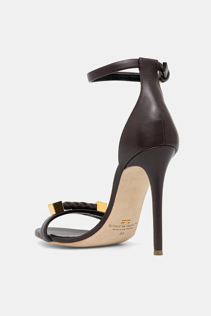 Кожени сандали Elisabetta Franchi
