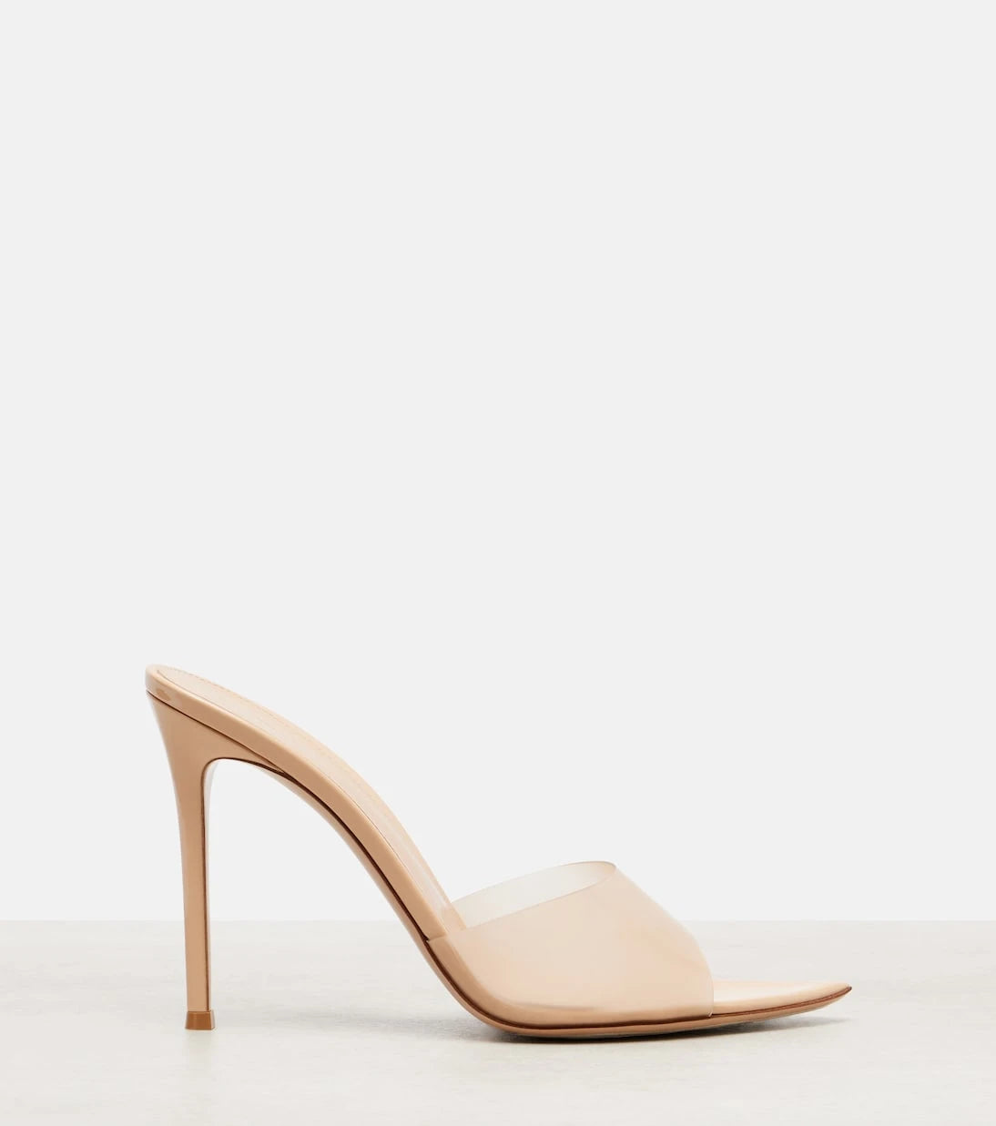 Gianvito Rossi - Elle 105 TPU and patent leather mules