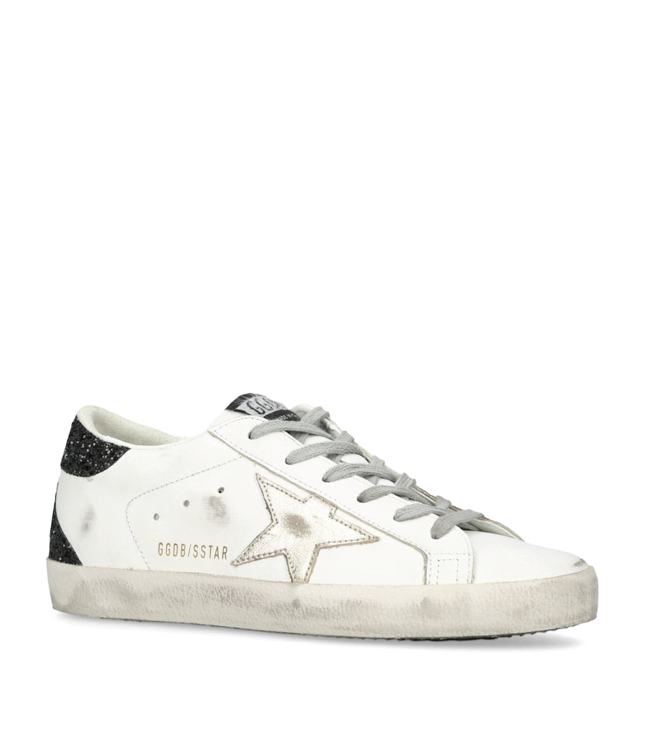 Golden Goose White Leather Super-Star Sneakers
