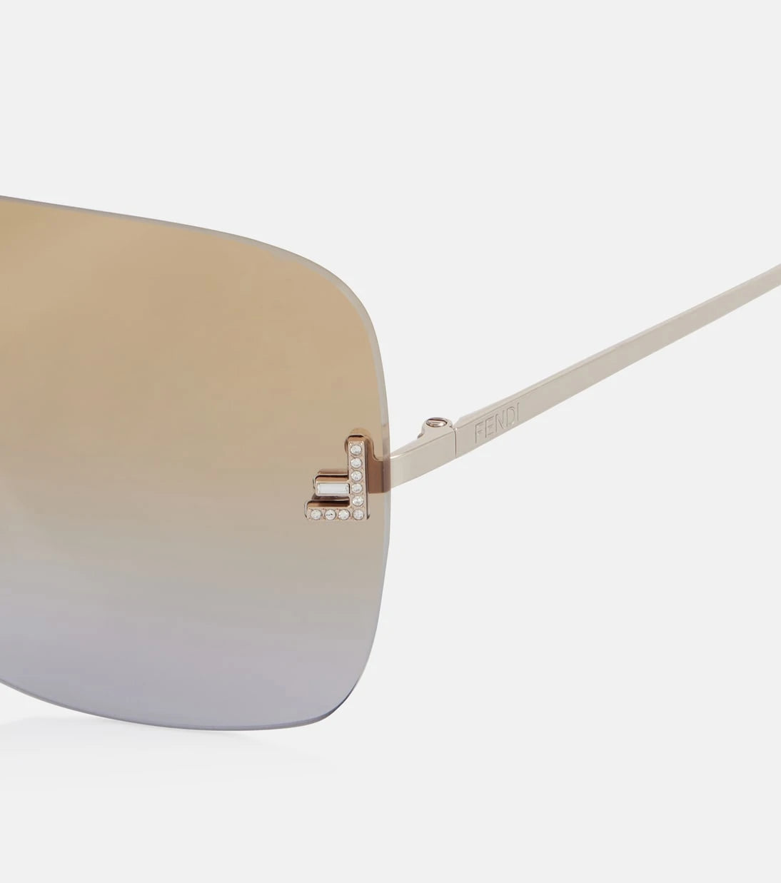 Fendi - Fendi First Crystal square sunglasses