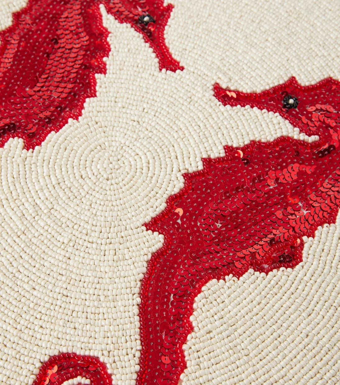 Les-Ottomans - Seahorse set of 2 beaded placemats