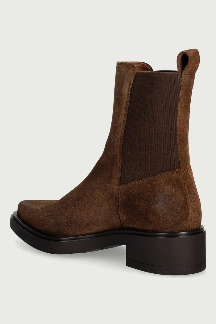 Vintage Suede kadın süet Chelsea botlar