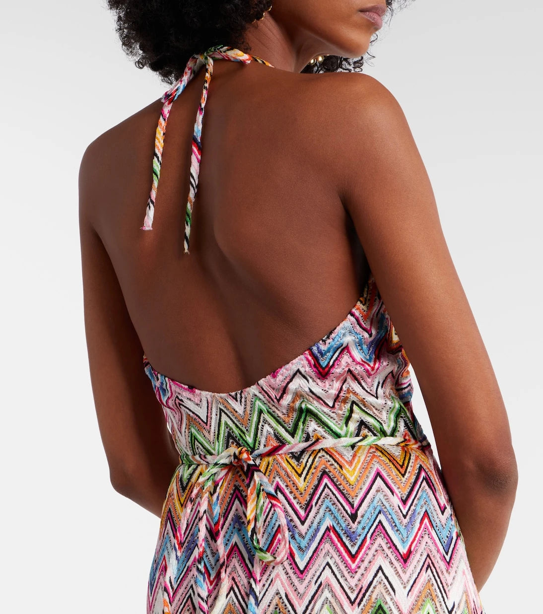 Missoni - فستان ميدي بنمط الزجزاج