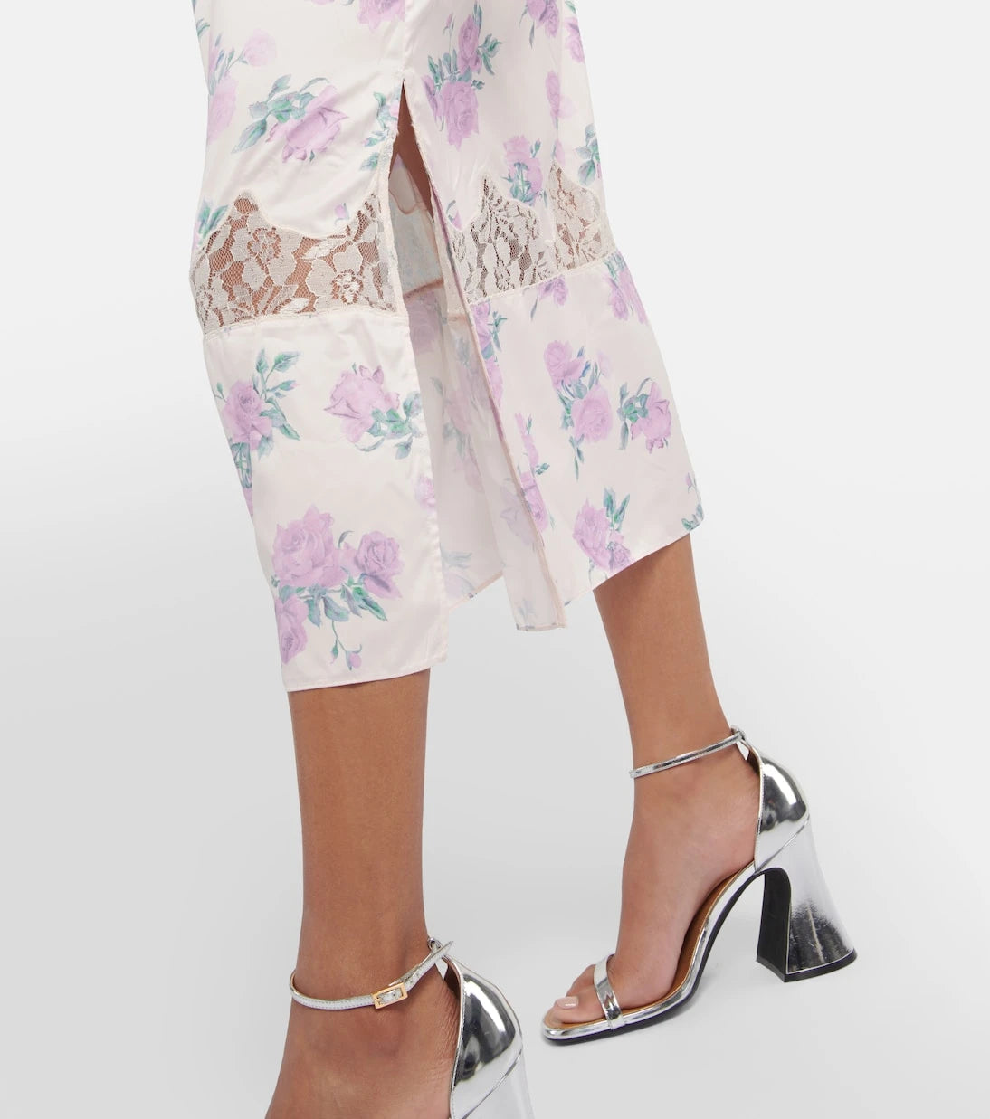 LoveShackFancy - Fayette floral midi skirt