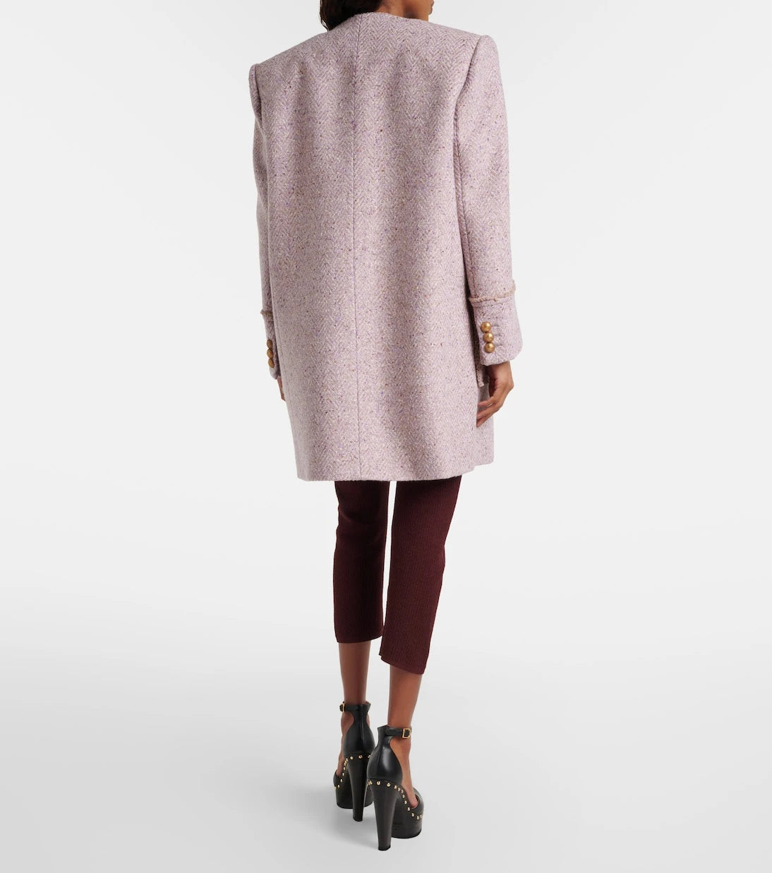 Chloé - Wool-blend tweed coat