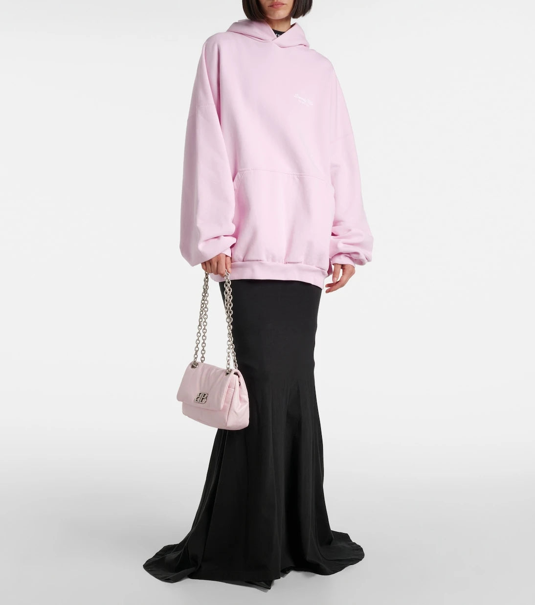 Balenciaga - حقيبة كتف موناكو ميني الجلدية
