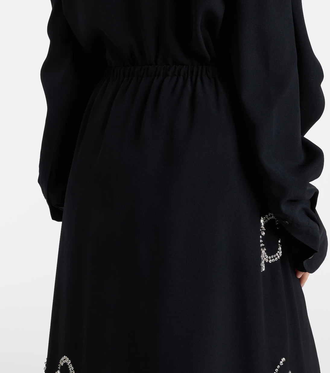 Dries Van Noten - Embellished ruffled midi skirt