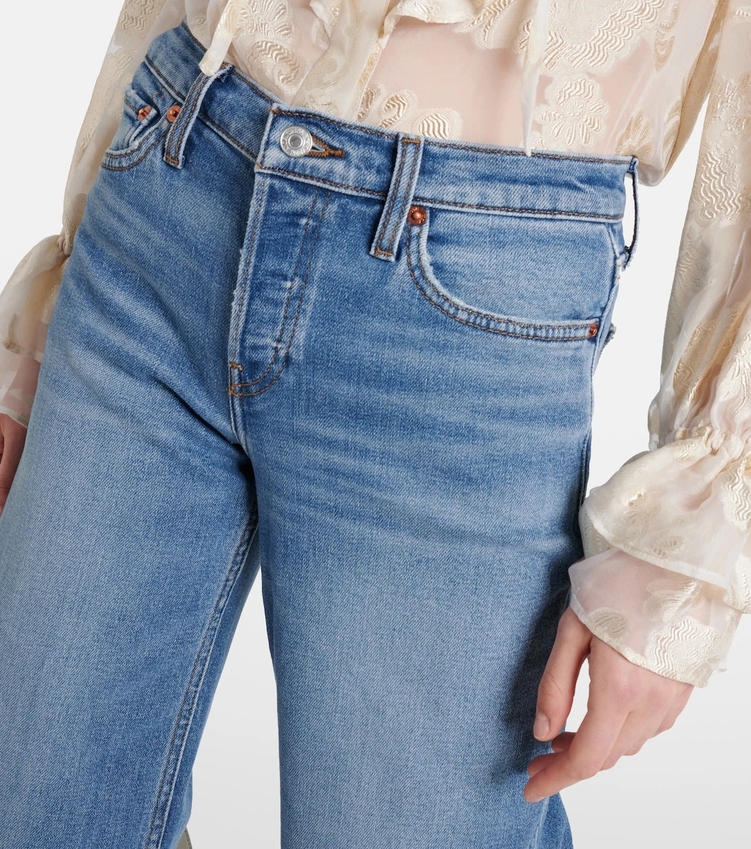 Re/Done - Mid-rise wide-leg jeans