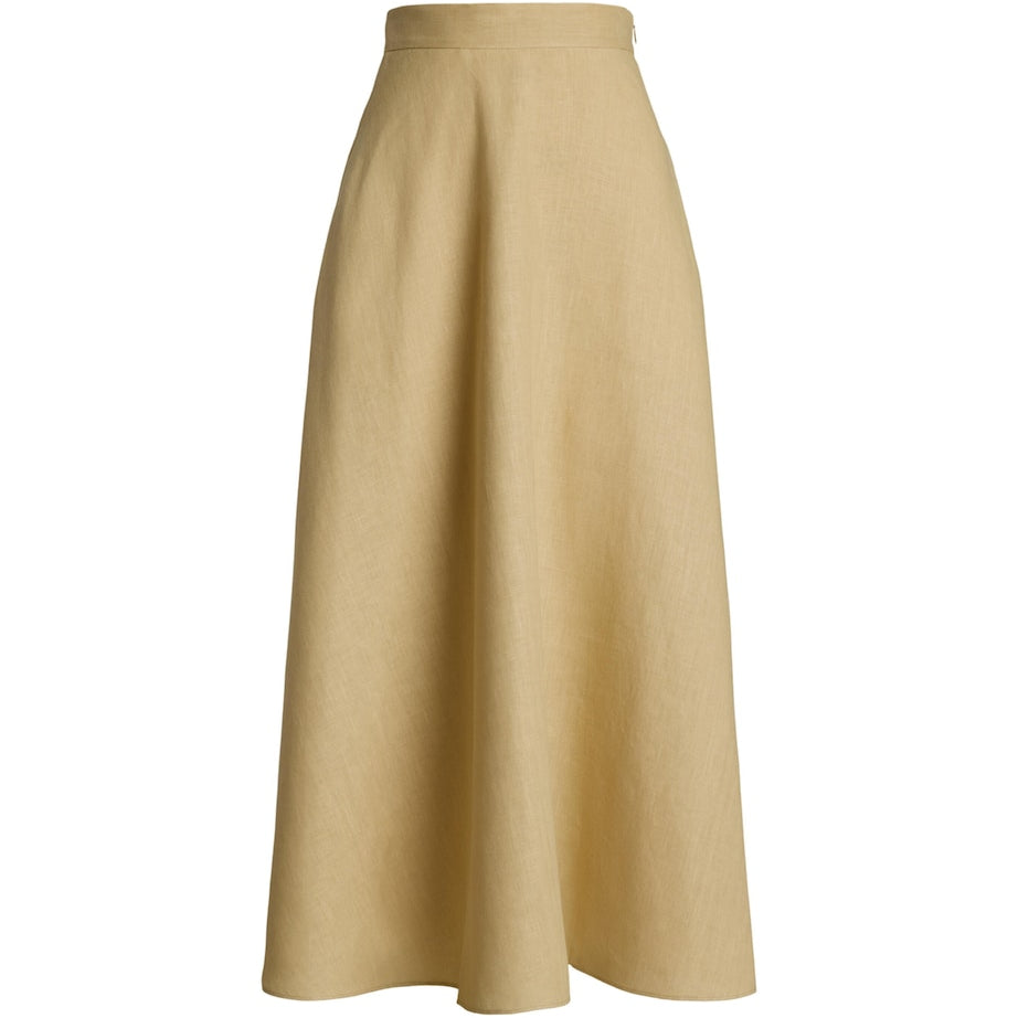 Linen Erica Midi Skirt