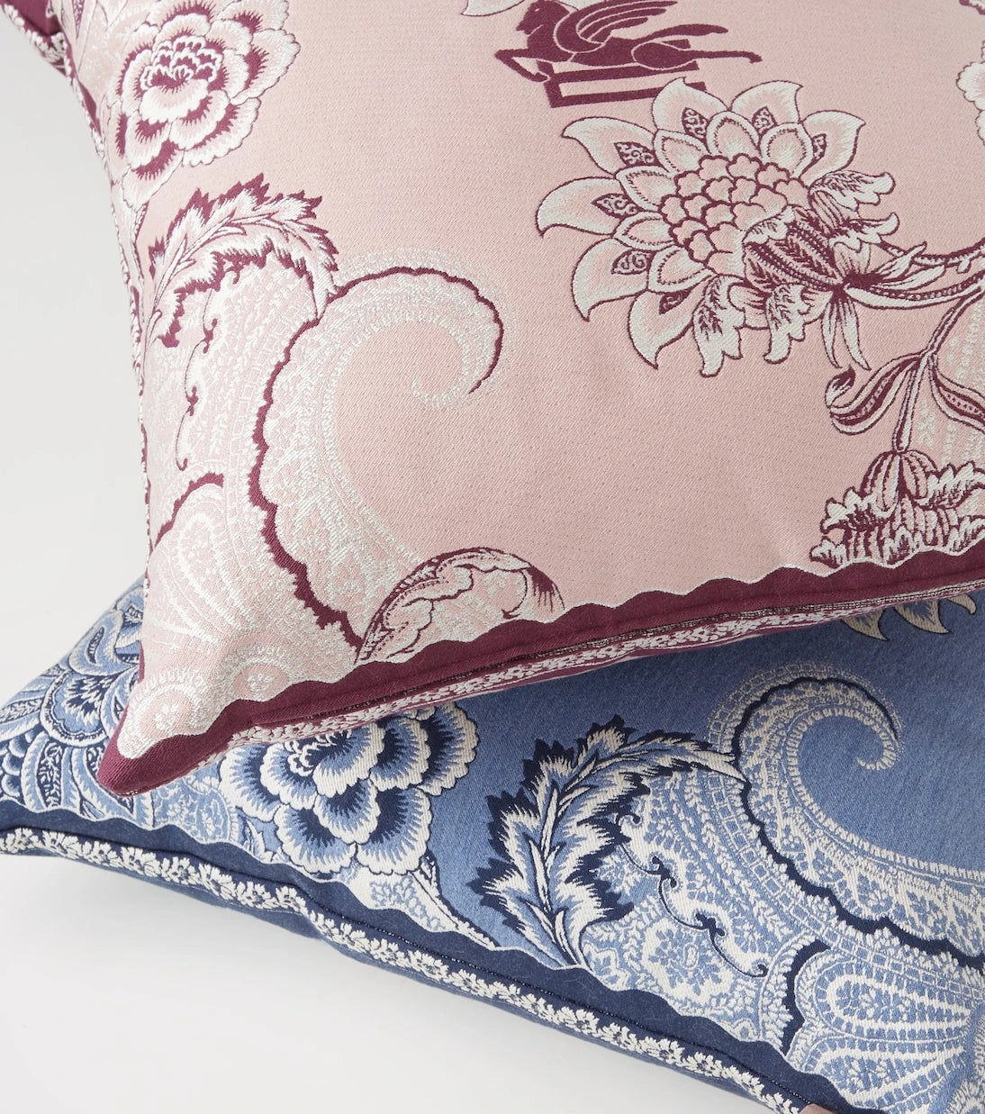 Etro - Bloom embroidered cotton-blend cushion