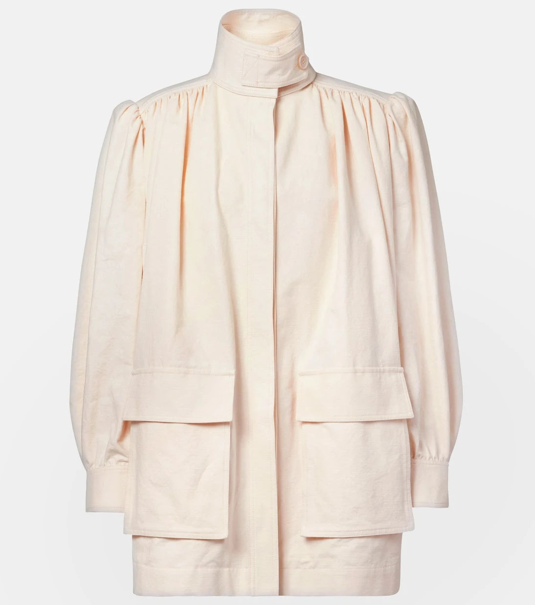 Chloé - Gathered cotton canvas jacket