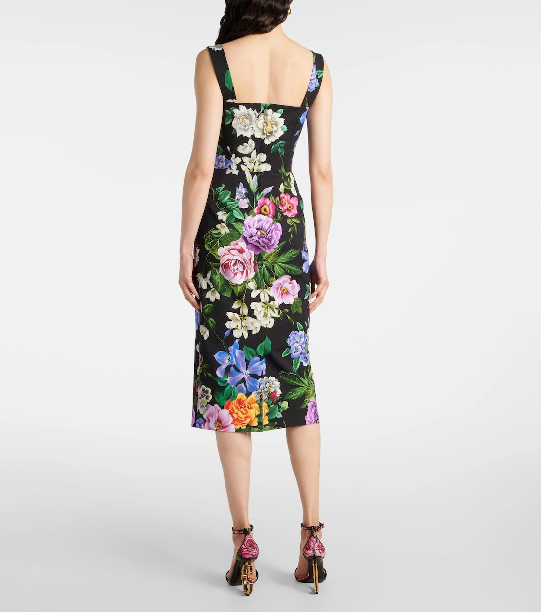 Dolce&Gabbana - Floral cotton-blend midi dress