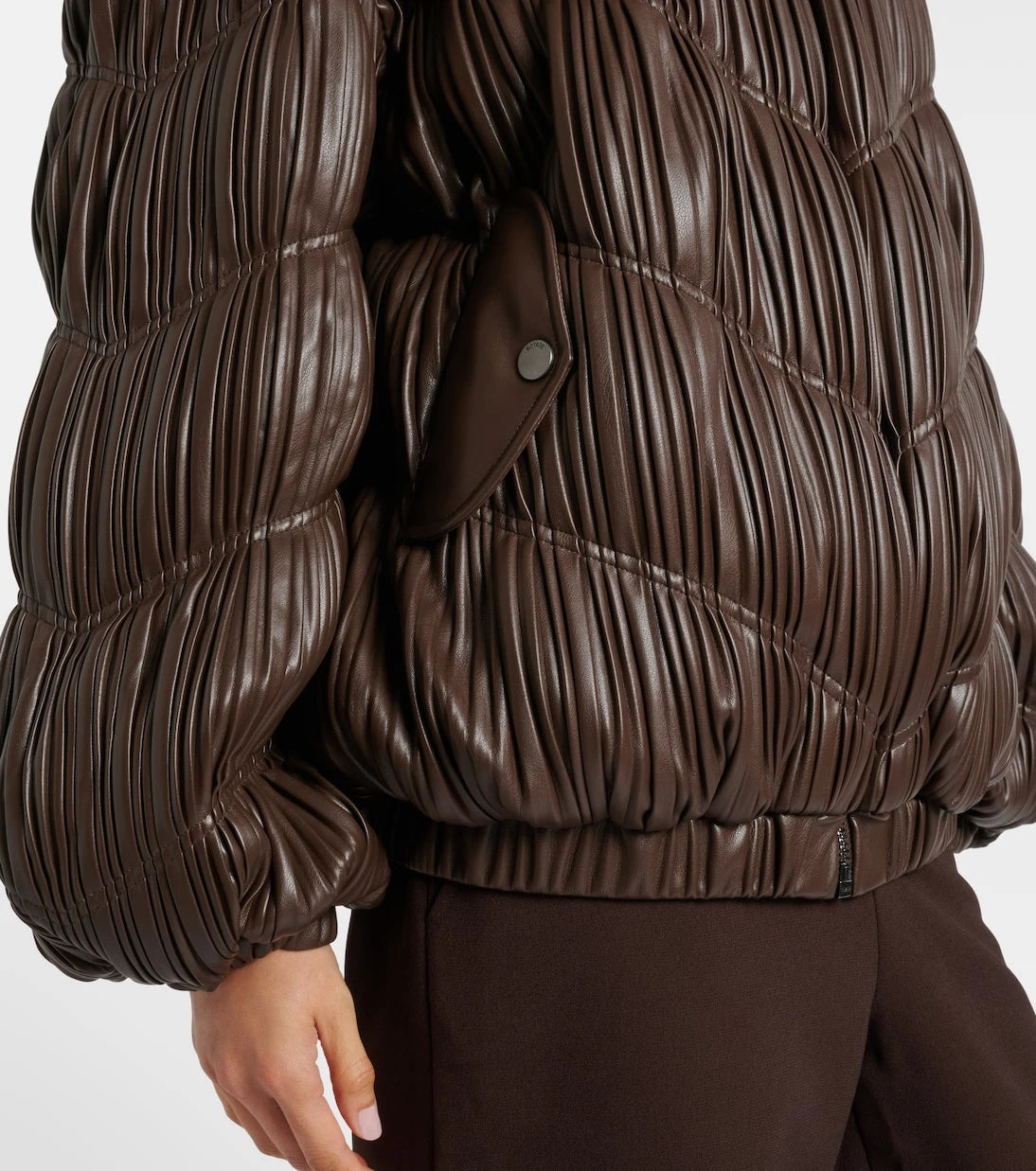 Rotate - Pleated bomber jacket