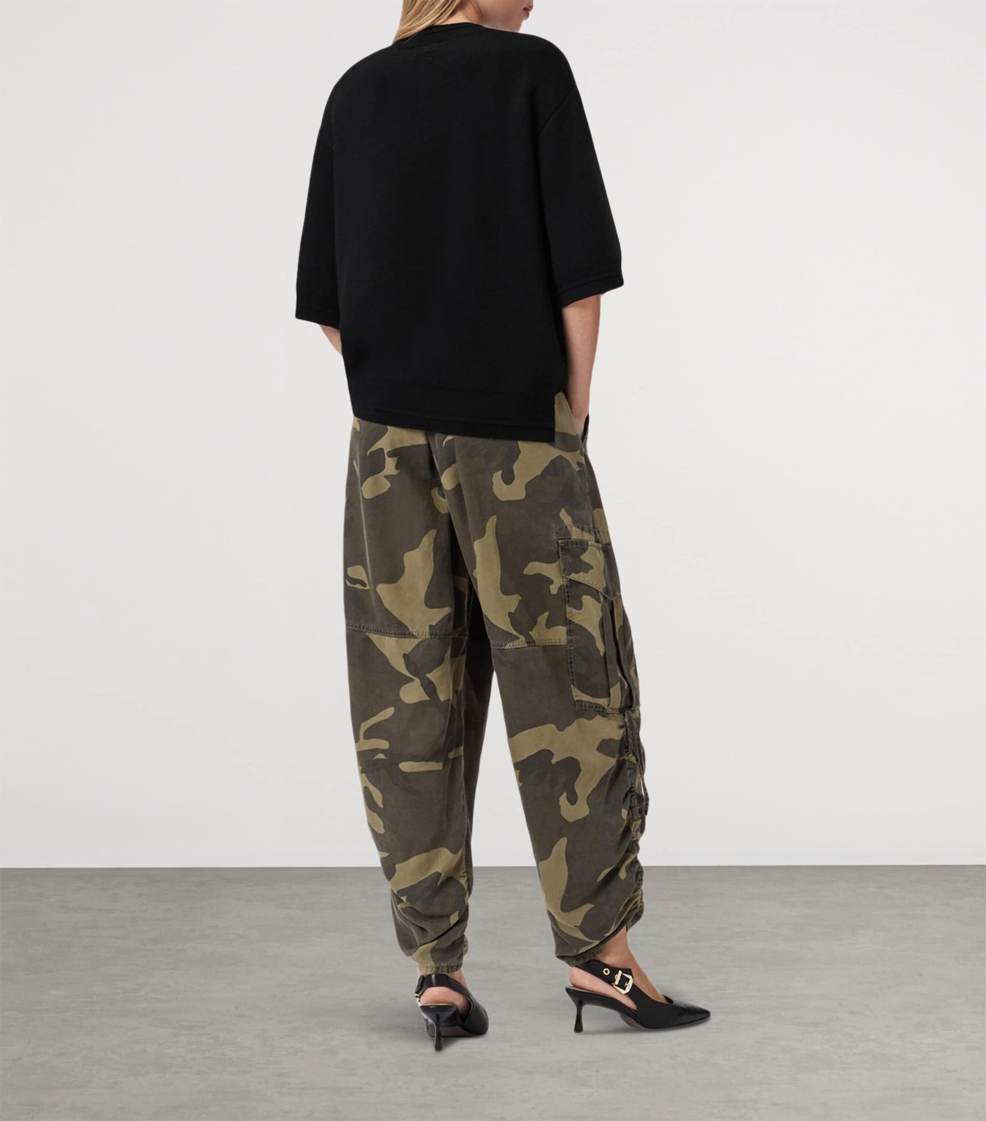 Camouflage Print Kaye Cargo Trousers