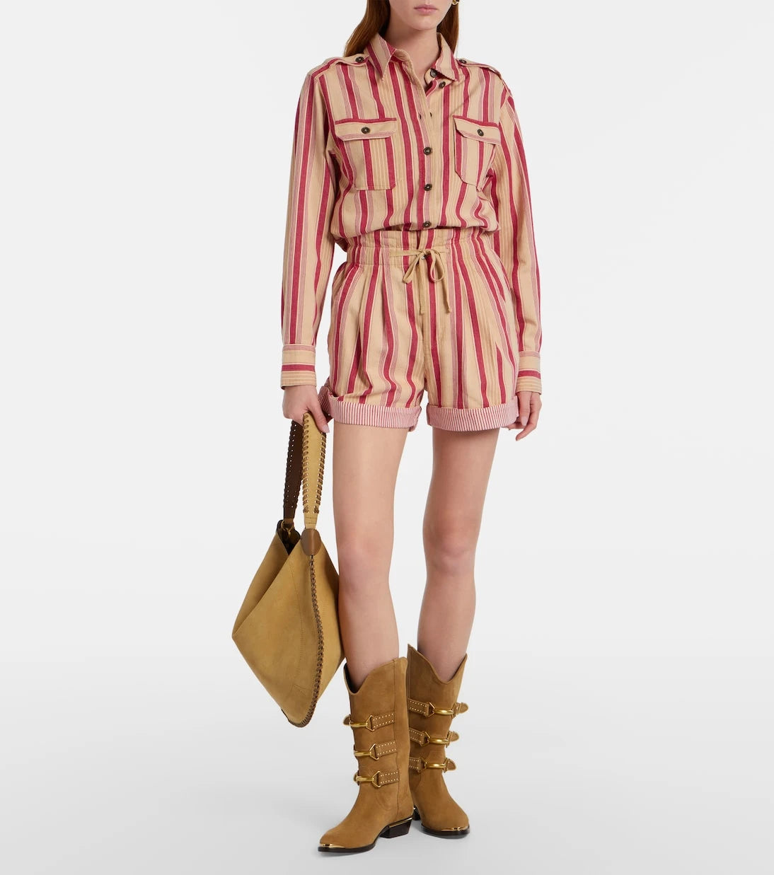 Marant Etoile - Gelva striped cotton shirt