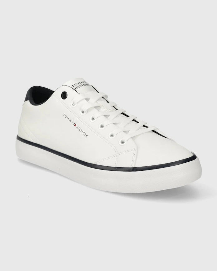 Tommy Hilfiger TH HI VULC CORE LOW LEATHER ESS Deri Spor Ayakkabı