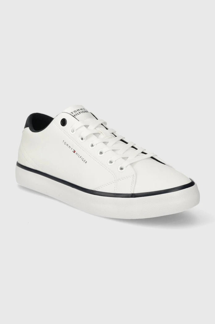Кожени кецове Tommy Hilfiger TH HI VULC CORE LOW LEATHER ESS