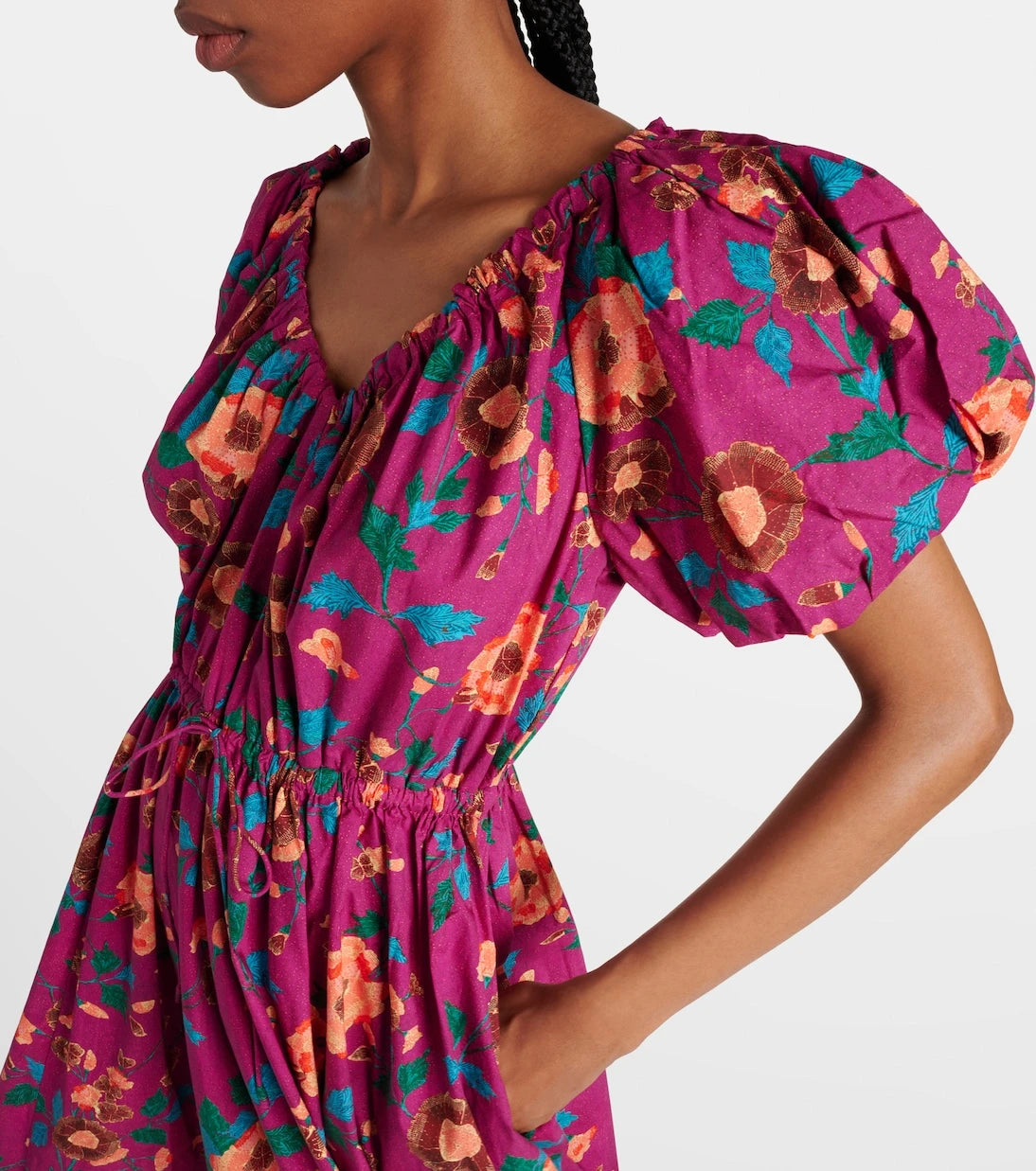 Ulla Johnson - Vika balloon-sleeve cotton midi dress