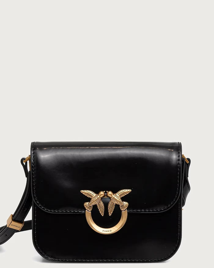 Pinko kadın deri crossbody çanta