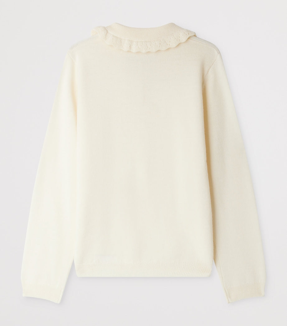 Wool Peter Pan-Collar Sweater (10-14 Years)