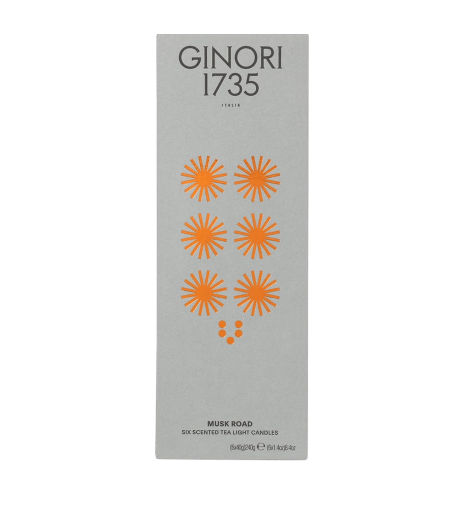 Musk Road Tealight Scented Candles (Pack of 6)