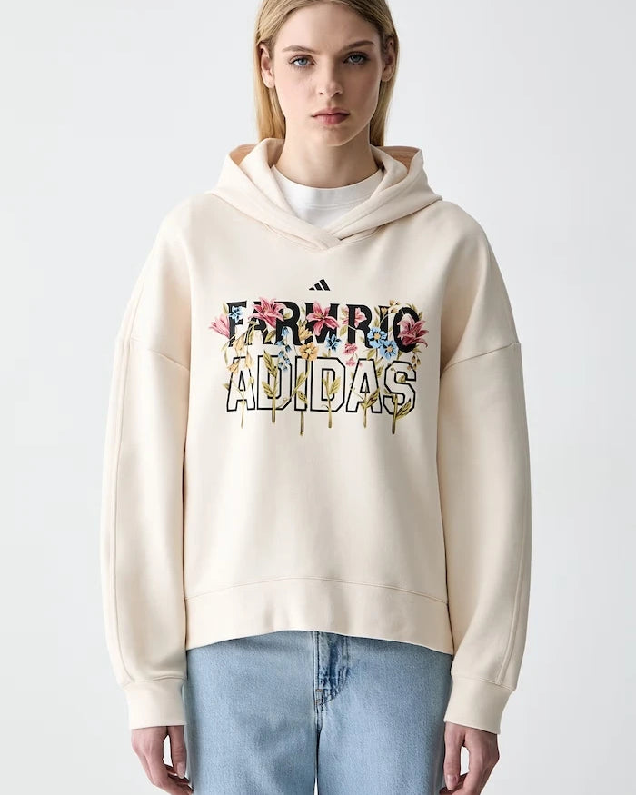 adidas x Farm Rio pamuklu kadın sweatshirt