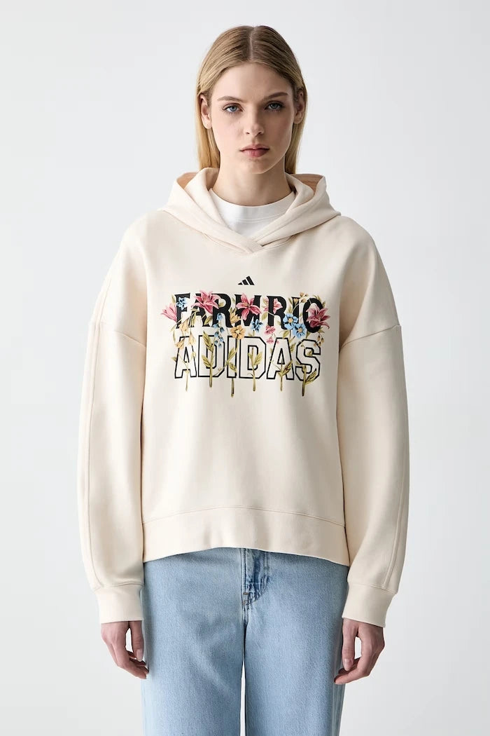 adidas x Farm Rio pamuklu kadın sweatshirt
