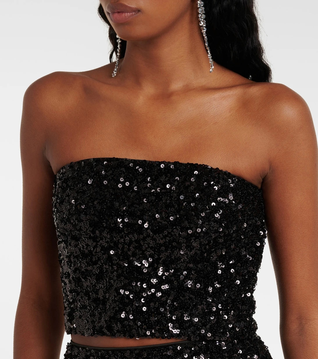 Rotate - Sequined bandeau top