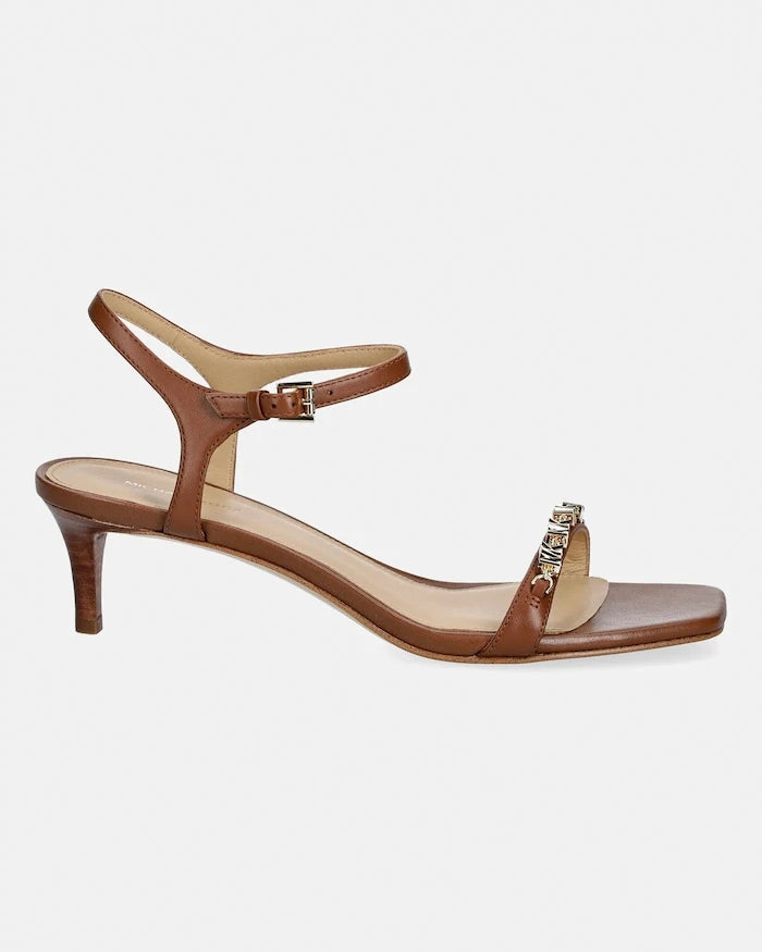MICHAEL Michael Kors Dina Kitten Sandal Deri Sandalet