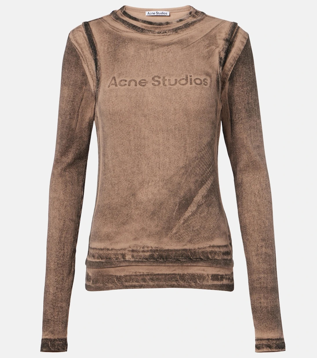 Acne Studios - Printed cotton-blend T-shirt