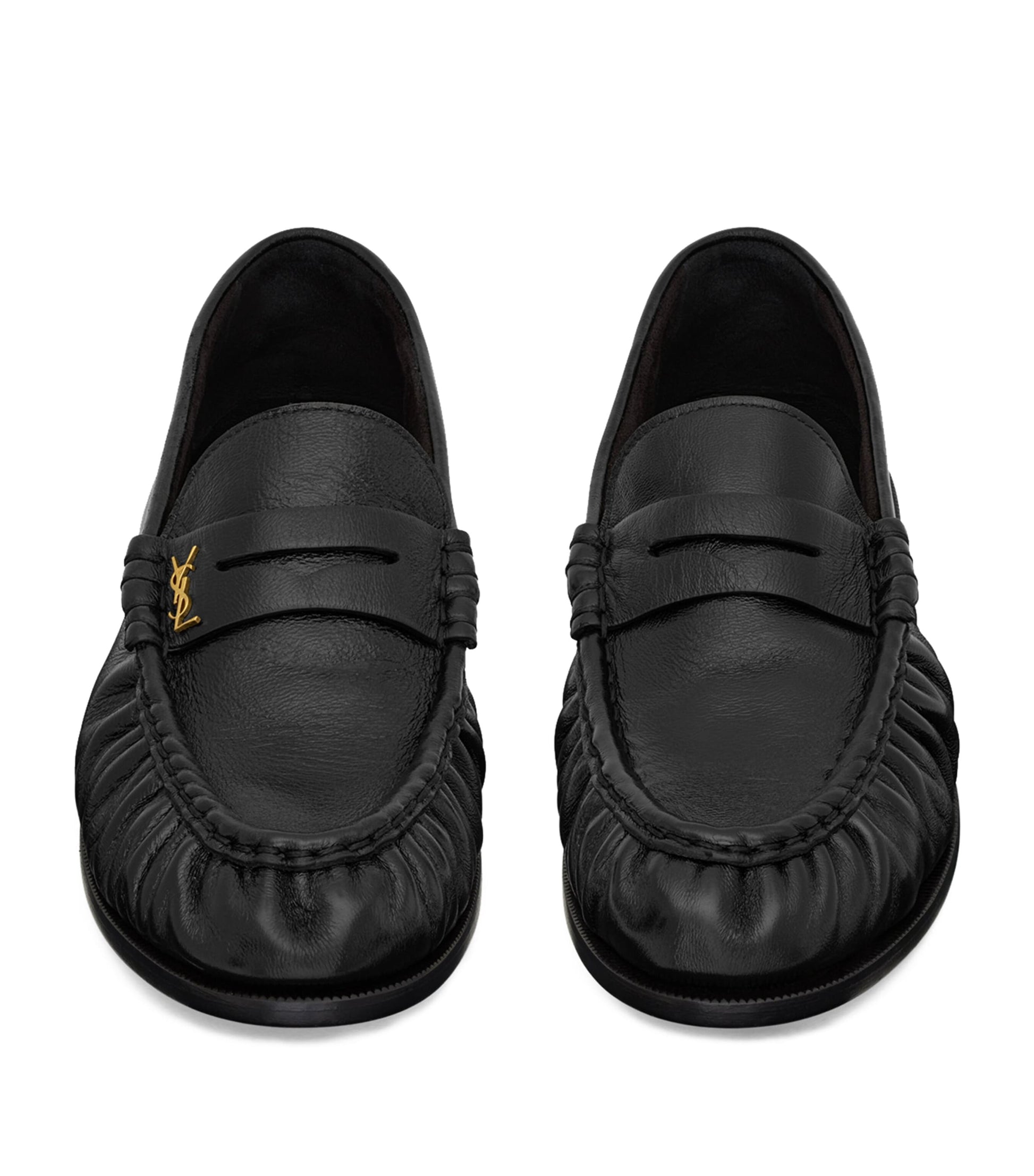 Saint Laurent Black Leather Le Loafers