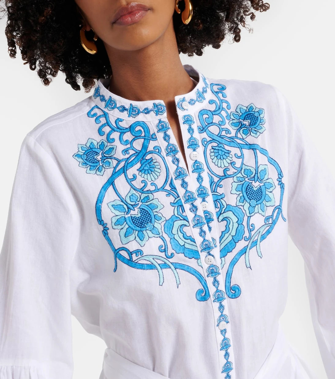 Melissa Odabash - Everly cotton and linen minidress