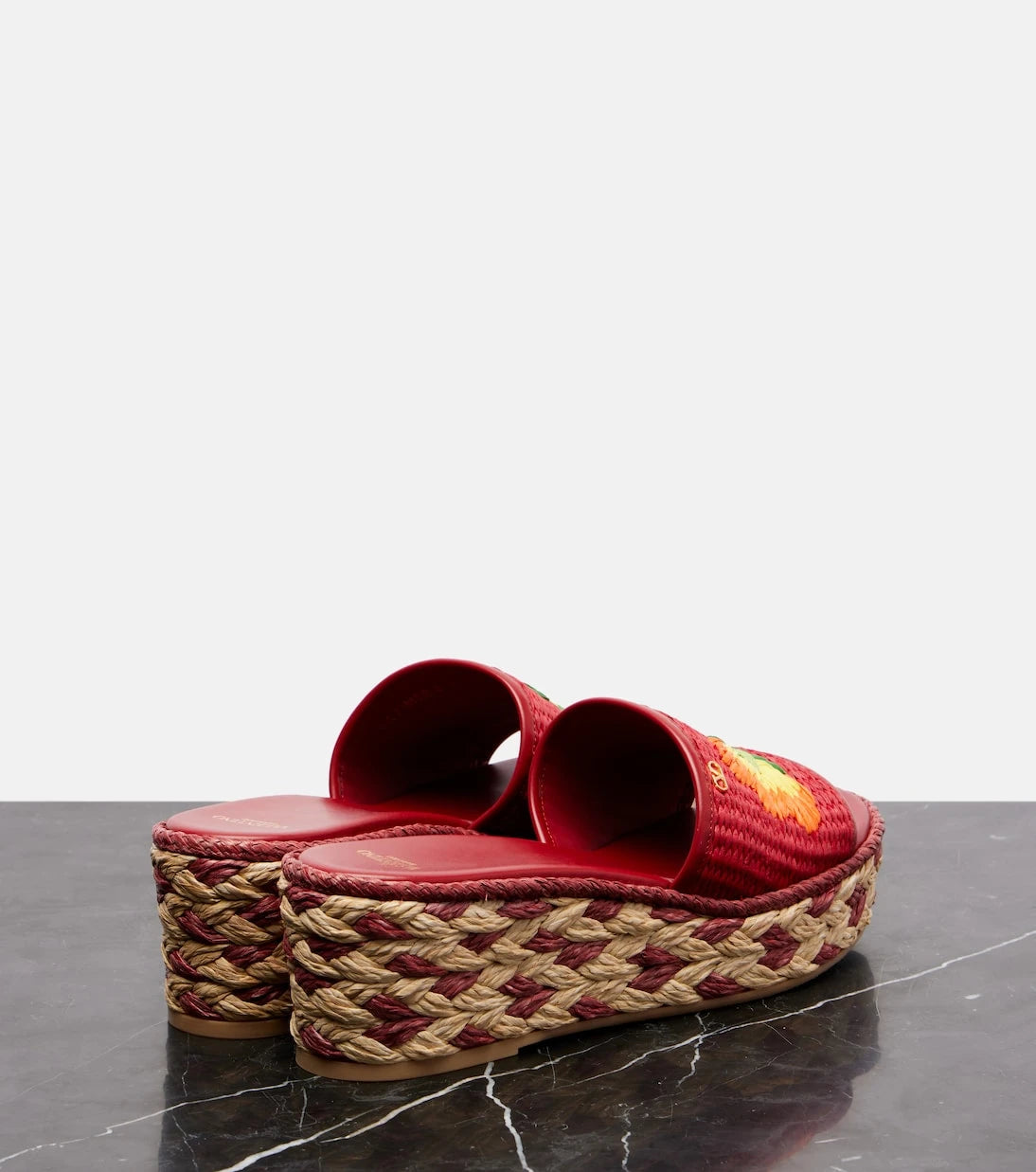 Valentino Garavani - Bribri raffia espadrille wedges