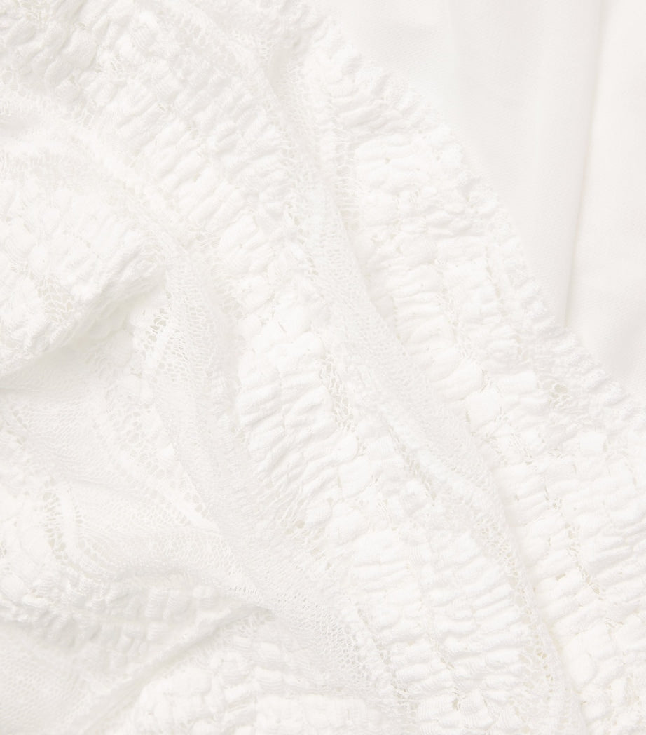 White Knitted Haze Mini Skirt