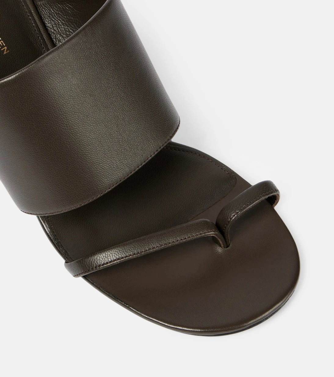Dries Van Noten - Leather wedge mules