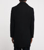 Pal Zileri Black Wool Overcoat