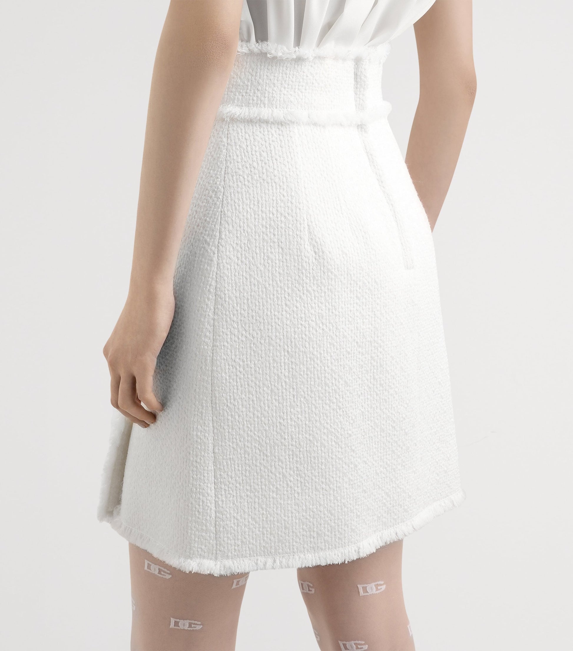 Dolce & Gabbana Multi Tweed Mini Skirt