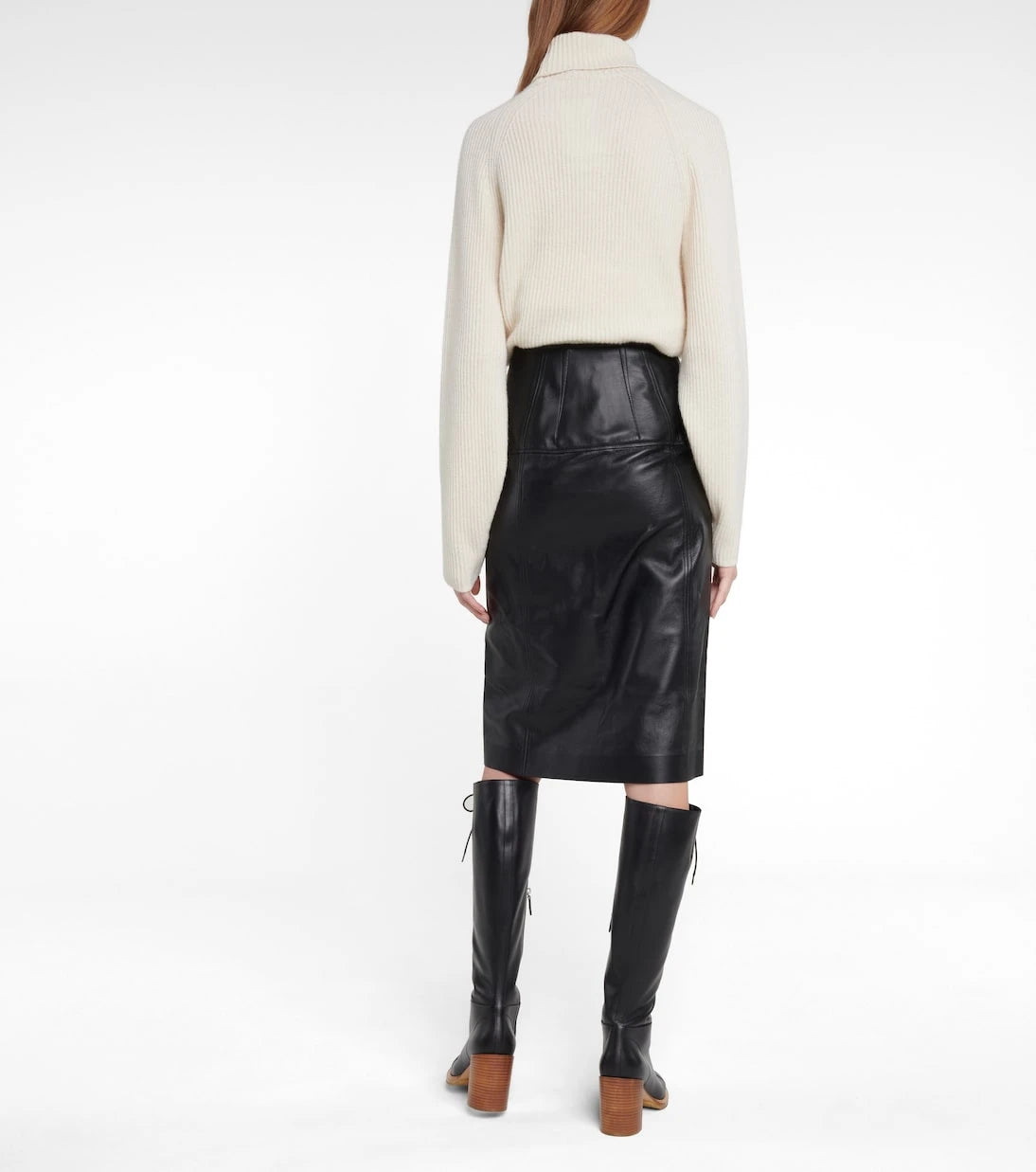 Gabriela Hearst - Anna leather midi skirt