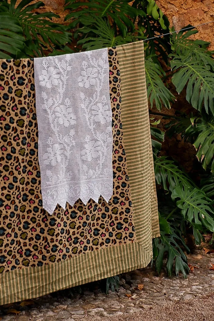 Памучно покривало Doing Goods Disco Leopard Double 240 x 280 cm